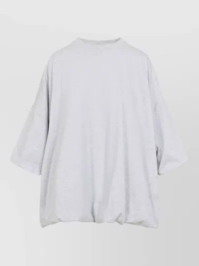 Acne Studios Graphic Back Crew Neck Oversized T Shirt In White