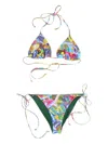 Acne Studios Graphic-print Bikini In Multi