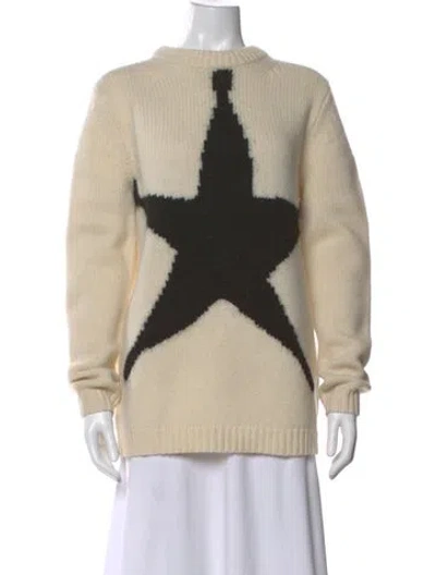 Pre-owned Acne Studios Graphic Print Crew Neck Sweater In Neutral