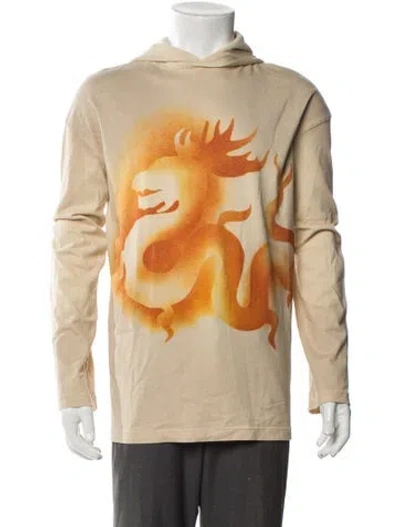 Pre-owned Acne Studios Graphic Print Crew Neck Sweatshirt In Neutral