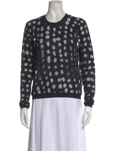 Pre-owned Acne Studios Graphic Print Crew Neck Top In Multi
