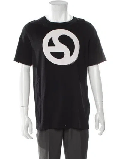Pre-owned Acne Studios Graphic Print Crew Neck T-shirt In Black