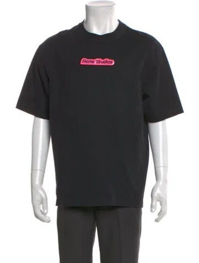 Pre-owned Acne Studios Graphic Print Crew Neck T-shirt In Gray