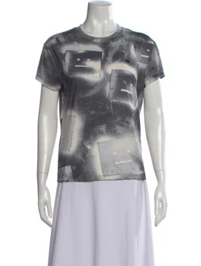 Pre-owned Acne Studios Graphic Print Crew Neck T-shirt In Multi