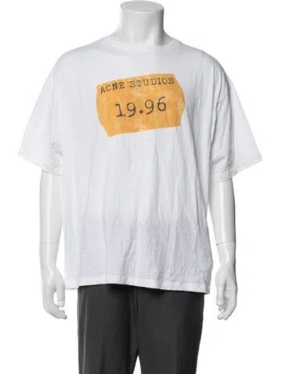 Pre-owned Acne Studios Graphic Print Crew Neck T-shirt In Multicolor
