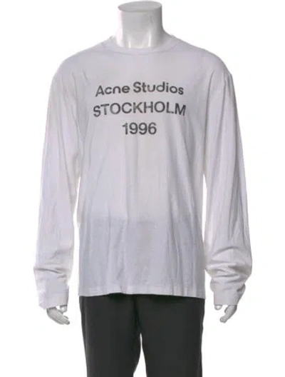 Pre-owned Acne Studios Graphic Print Crew Neck T-shirt In Neutral