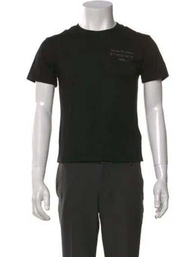 Pre-owned Acne Studios Graphic Print Crew Neck T-shirt W/ Tags In Black