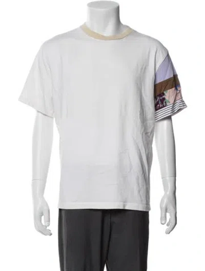 Pre-owned Acne Studios Graphic Print Crew Neck T-shirt In White