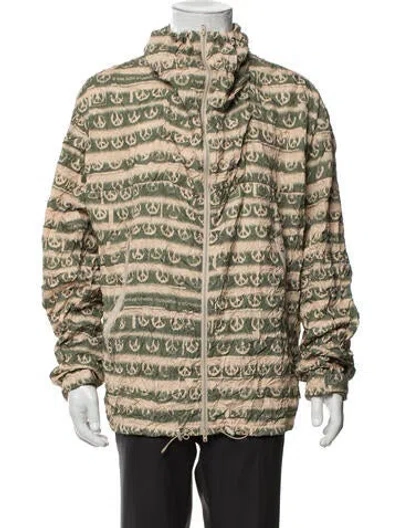 Pre-owned Acne Studios Graphic Print Jacket In Green