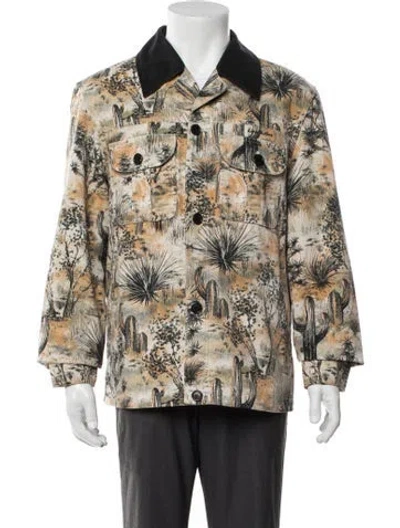 Pre-owned Acne Studios Graphic Print Jacket In Neutrals