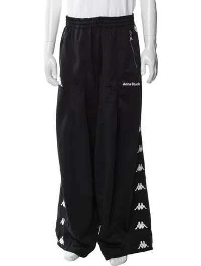 Pre-owned Acne Studios Graphic Print Joggers In Black