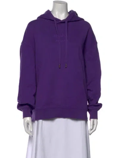 Pre-owned Acne Studios Graphic Print Long Sleeve Top In Purple