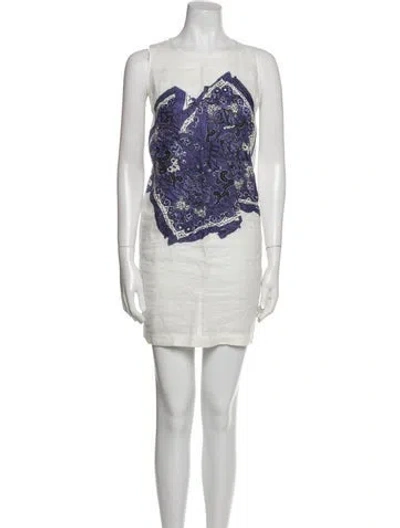 Pre-owned Acne Studios Graphic Print Mini Dress In Multi