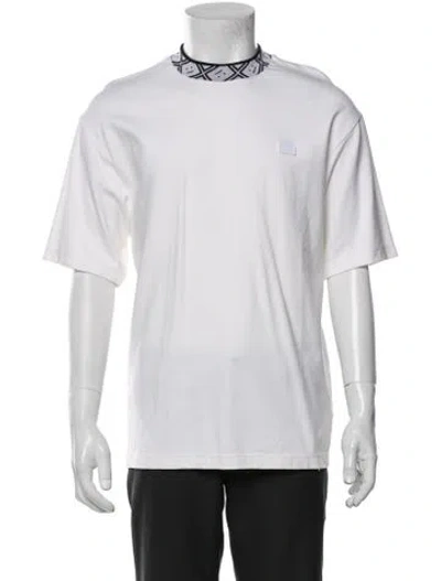 Pre-owned Acne Studios Graphic Print Mock Neck T-shirt In Neutral