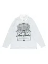 Acne Studios Long Sleeve Graphic Print T-shirt In Gray
