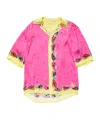 Acne Studios Printed Button-up Shirt In Pink