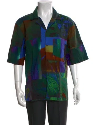 Pre-owned Acne Studios Graphic Print Short Sleeve In Multi