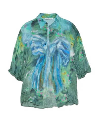 ACNE STUDIOS GRAPHIC-PRINT SHORT-SLEEVE SHIRT