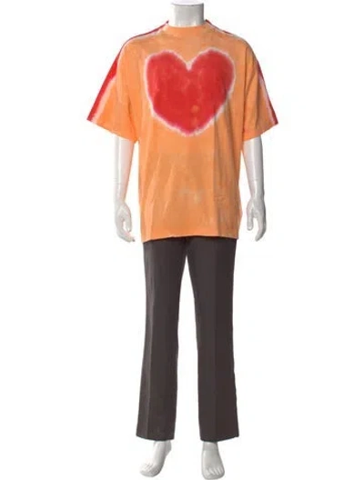 Pre-owned Acne Studios Graphic Print Short Sleeve Shirt W/ Tags In Orange