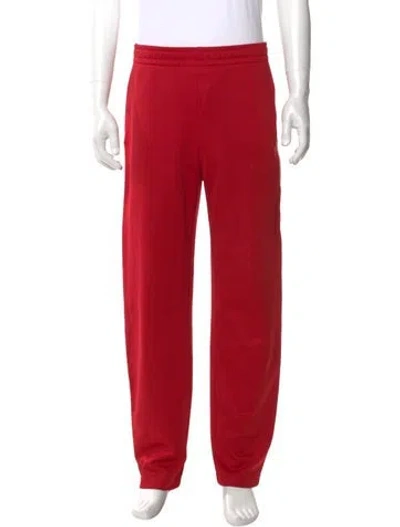 Pre-owned Acne Studios Graphic Print Sweatpants In Red