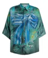 Acne Studios Printed Button-up Shirt In Multicolour