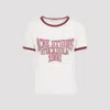 Acne Studios Eram College Logo Ringer Graphic T-shirt In White