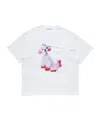 Acne Studios Edra Ornament Winter Graphic T-shirt In White