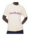 Acne Studios Graphic T-shirt In Metallic
