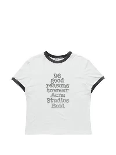 Acne Studios Graphic T-shirt In White