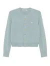 Acne Studios Grey Button Fastening Sweater In Gray