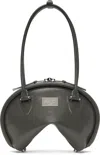 Acne Studios Gray Bowlina Mini Shoulder Bag In Z79 Charcoal Grey