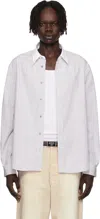 Acne Studios Gray Button-up Shirt In White