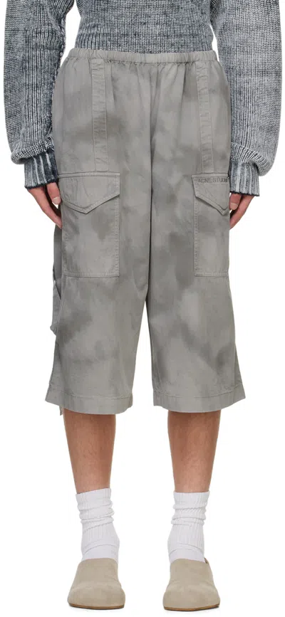 ACNE STUDIOS GRAY CARGO SHORTS