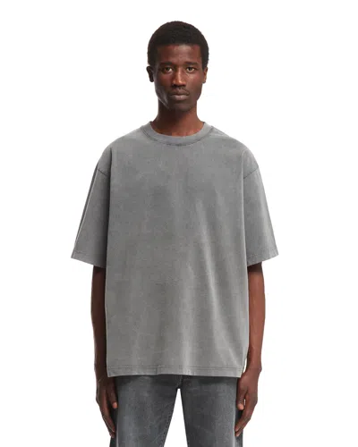Acne Studios Gray Cotton Logo T-shirt In Multi