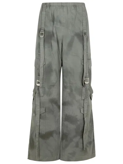 Acne Studios Gray Cotton Pants In Grey