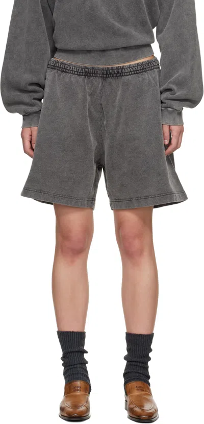 Acne Studios Gray Cotton Shorts