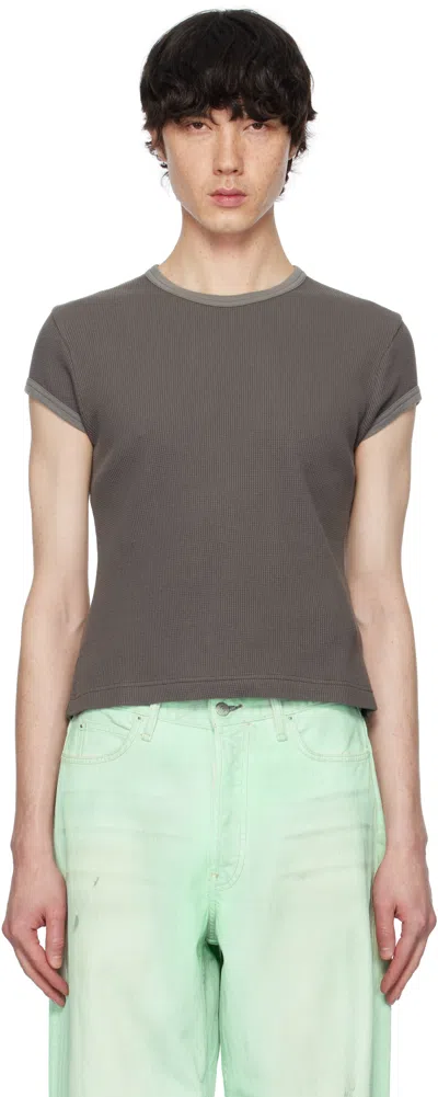 Acne Studios Gray Fitted T-shirt In Djo Faded Grey