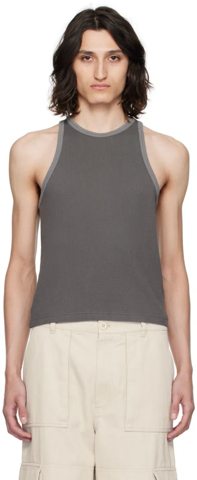 Acne Studios Grey Garment-dyed Tank Top In Dj0 Faded Grey