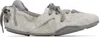 Acne Studios Gray Lace-up Leather Sneakers