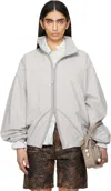 Acne Studios Gray Logo Jacket In 902 Grey