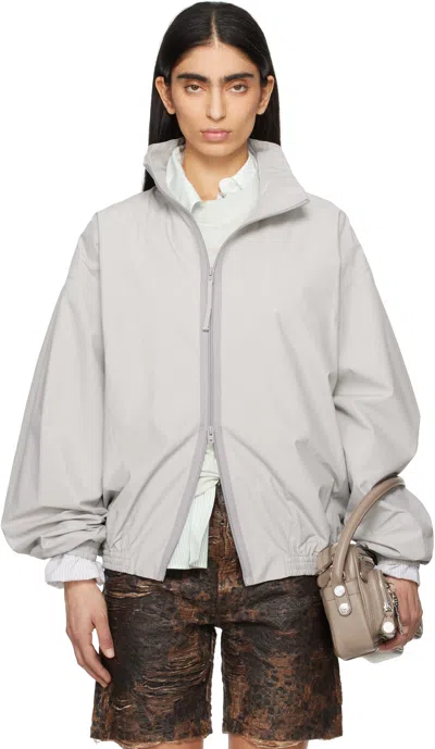 Acne Studios Gray Logo Jacket In 902 Grey