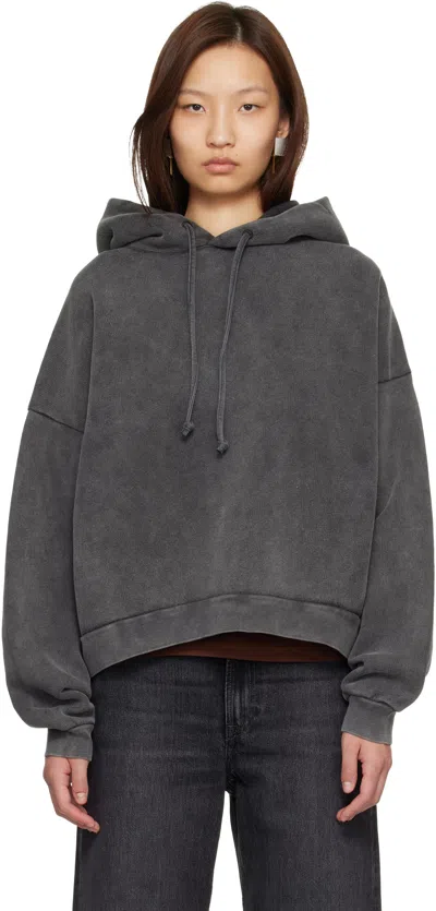 Acne Studios Gray Logo Patch Hoodie