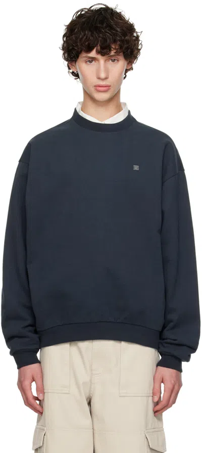 Acne Studios Gray Plaque Sweatshirt In Aa3 Dark Grey