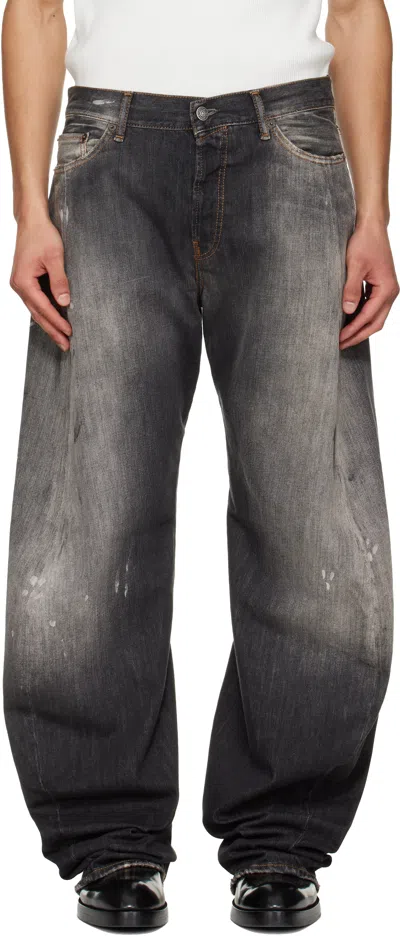 Acne Studios Gray Loose Fit 2006m Jeans In Black