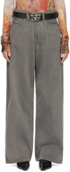 ACNE STUDIOS GRAY LOOSE-FIT JEANS