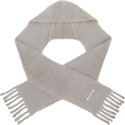 Acne Studios Gray Mohair Hood Scarf