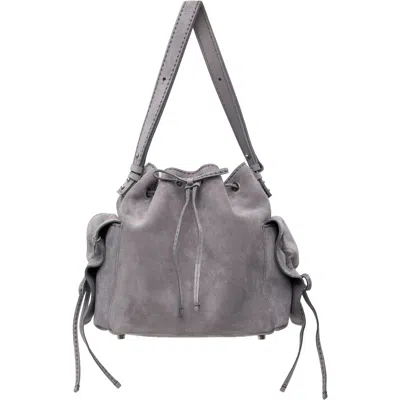 Acne Studios Gray Multipocket Bucket Bag In Aaa Cold Grey