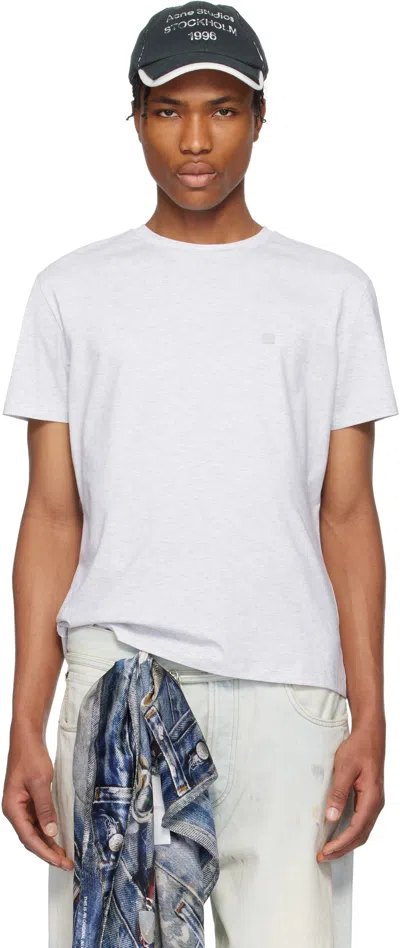 ACNE STUDIOS GRAY REGULAR FIT T-SHIRT