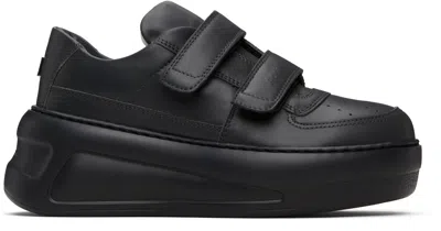 Acne Studios Gray Velcro Strap Platform Sneakers