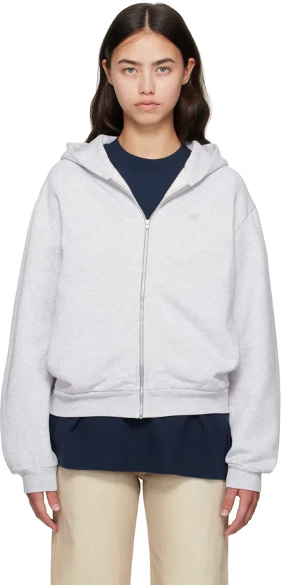 Acne Studios Gray Zipper Hoodie